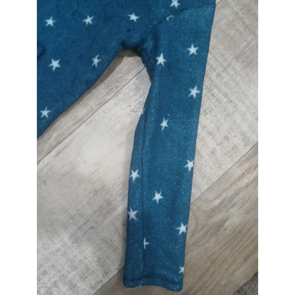Girl’s Jumping Beans  Fleece Jacket Teal White Stars 1/4 Zip - Size 12